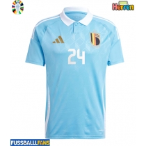 Belgien Amadou Onana #24 Auswärtstrikot EM 2024 Kurzarm